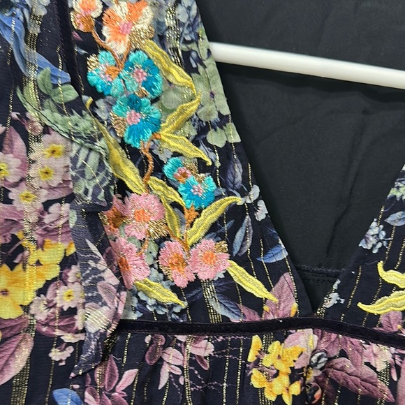 Anthropologie Floral Multicolor Blouse - Picture 3 of 4